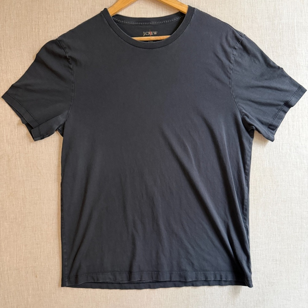 J. Crew Broken In T Shirt Mens Large Charcoal Gray Cotton Crew Neck Casual Wear